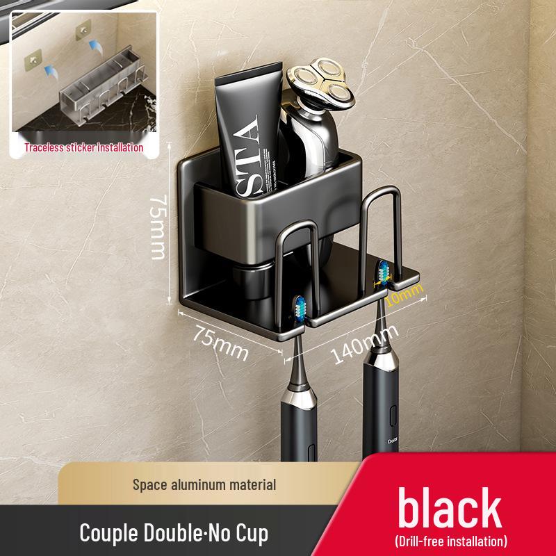 Настенный набор держателей для зубных щеток и ополаскивателя для рта без сверления