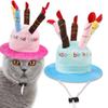 Cats Birthday Party Costume Headwear Accessory Beanies Hat Pet Cap Dog Cat Hat Headdress