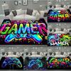 Gaming Rug for Boys Room Gamer Rug with Controller Design Carpet for Game Room Bedroom Decor Non-slip Machine Washab Mat