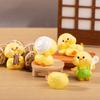 Милые Миниатюрные Фигурки Желтой Уточки Смоляные Поделки Фигурки Уточек Миниатюрные Украшения для Сказочного Сада