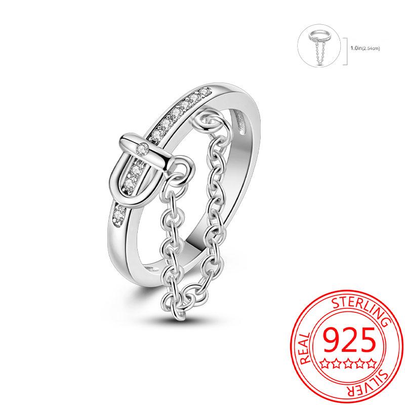925 Silver Beautiful Stars and Moon Shining Sun Geometry Infinite Combination Ring Boutique Matching Gifts