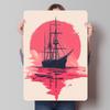 Sailing Into Sunset Metal Signs Vintage Poster Coffee Bar Accessories Custom Tinplate Sign for Wall Art Decoration Retro Decor