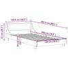 Solid Wood Bed Frame without Mattress Wax Brown 100x200 cm Pine Wood