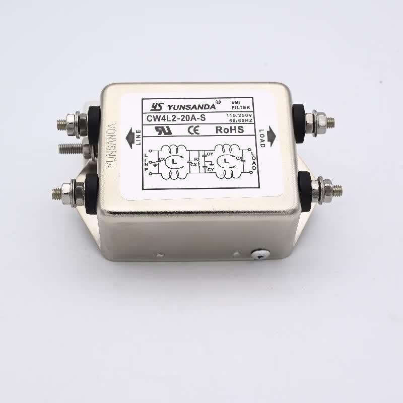 YS YUNSANDA CW4L2 Dual-Stage Bolt-Type EMI Power Filter