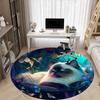 1pc Cat Fantasy Garden Chair Carpet for Office, Non-slip, Soft and Durable Office Rug, Perfect for Office yy251227147