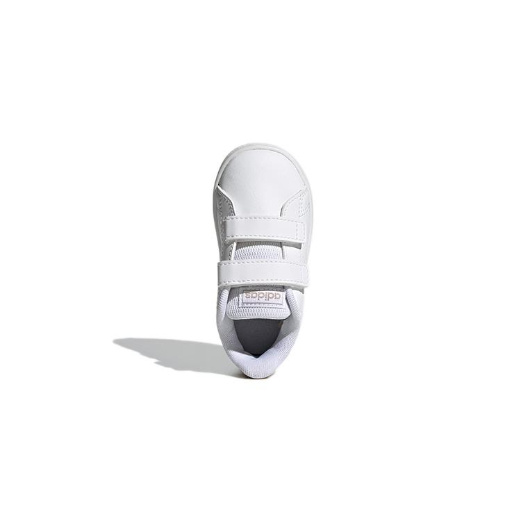 adidas Neo ADVANTAGE Низкие кроссовки для малышей Бело-желтые для младенцев и малышей FZ0033