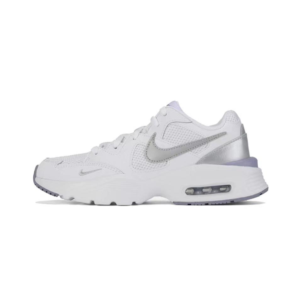 Nike Air Max Fusion Сетчатые, кожаные, низкие, с воздушной подушкой, беговые кроссовки, женские, серые, черные CJ1671-105(Команда333-)