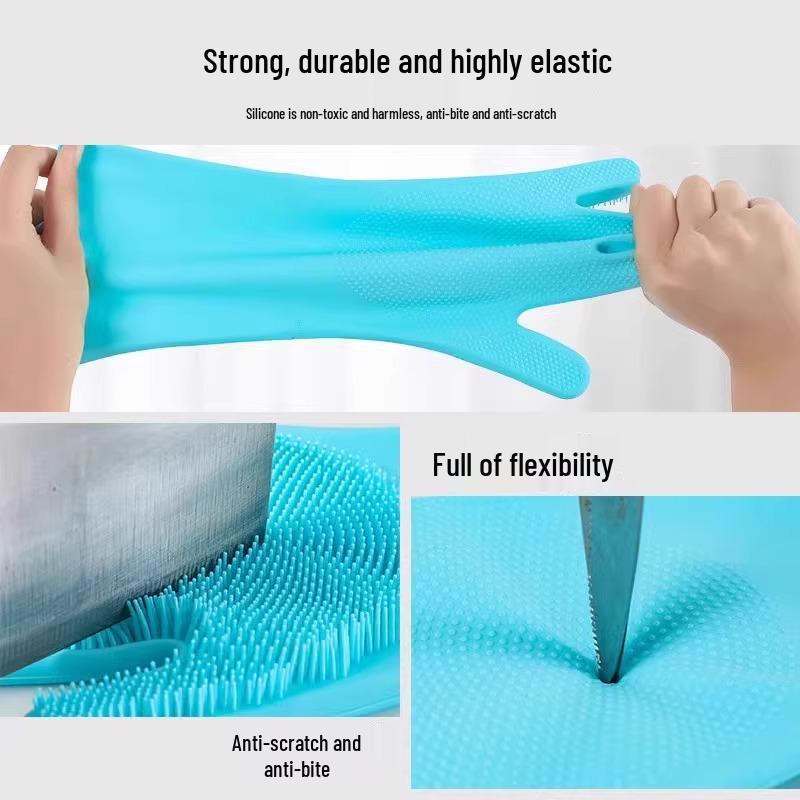 Pet Bathing Gloves: Anti-Scratch, Bite-Resistant Scrubbing & Hair Removal for Dogs & Cats