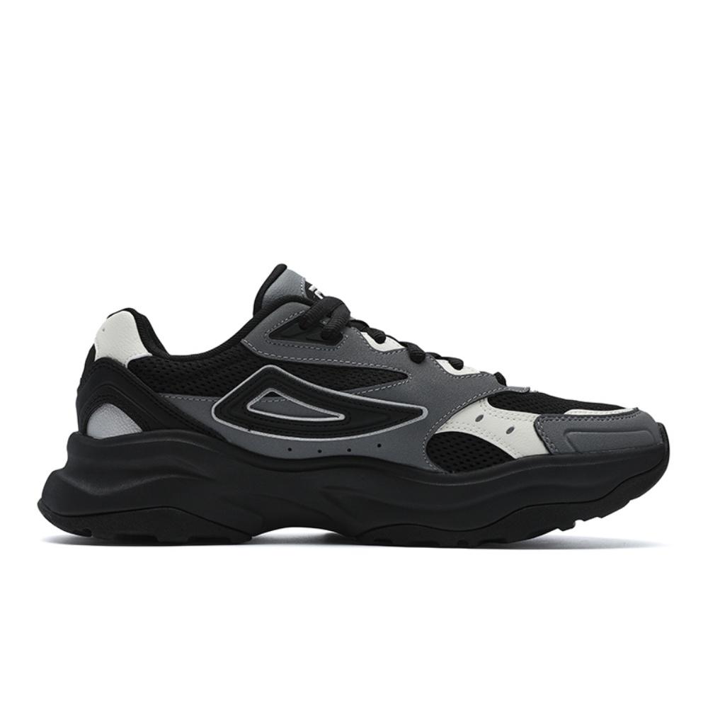 Fila Tracer 2 Мода Ретро Классика Спорт Кэжуал Универсальные Низкие Кроссовки для Бега Мужские кроссовки Черно-серые F12M522126FBS