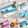 Коврик для ванной Ocean Beach Landscape, суперабсорбирующий, для слива на кухне, нескользящий, для туалета, ванной комнаты, ковер для домашнего декора, коврики для душа
