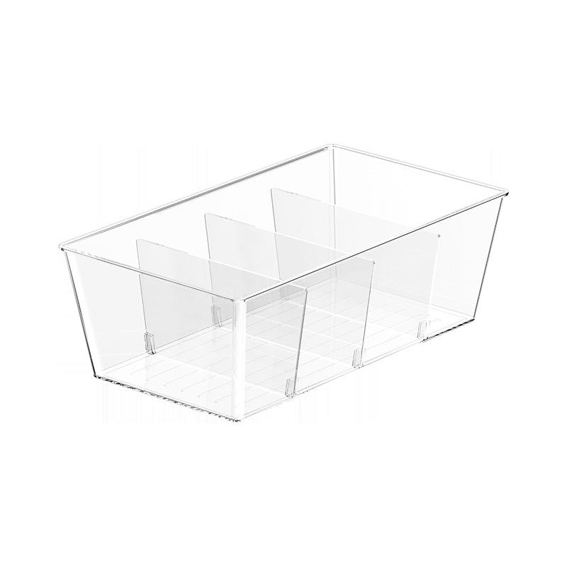 Kitchen seasoning storage box Household multi-functional large-capacity storage basket Spice sauce bag Grid sorting storage box