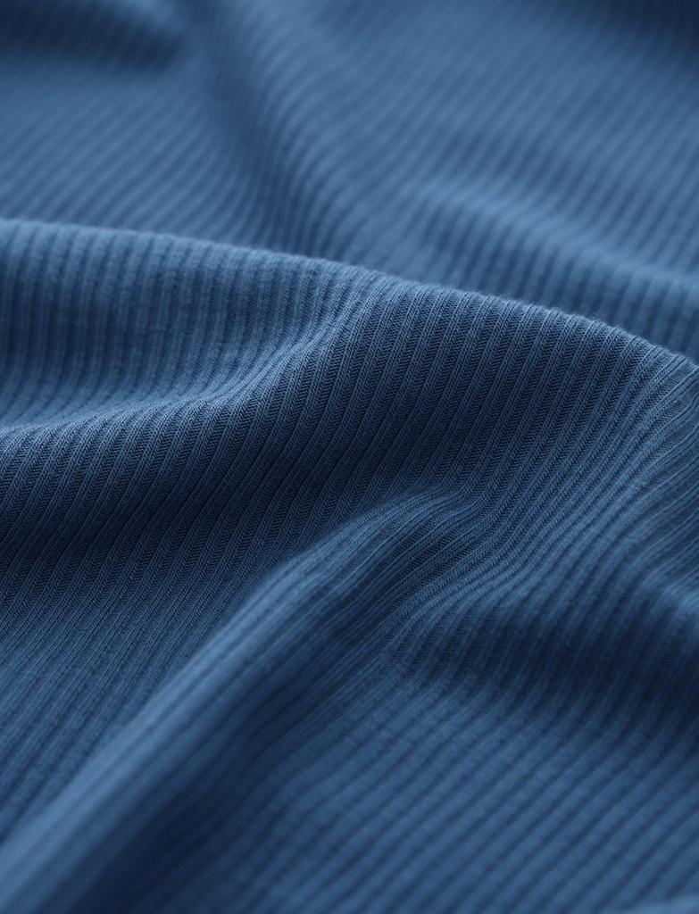 SUIMIN CARE Вязаный рубчик Короткий и Однотонный серый и Размеры и LL Мужская пижама, Рукава, Шорты, Цвет, Лето, Синий, M, L, (М, Синий)