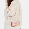 New COACH Morgan Artificial Leather Small Square Bag Shoulder Bag Crossbody Bag Small Size Women's Khaki & Pink CE693-IMV3C