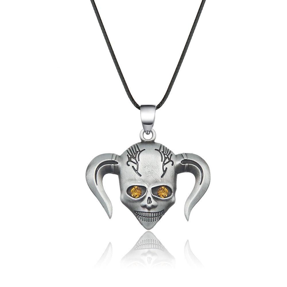 Anime BLEACH Kurosaki Ichigo False Mask Cosplay Necklace Keychain Grimmjow Necklace Cosplay Accessories Man Woman Jewelry Gifts