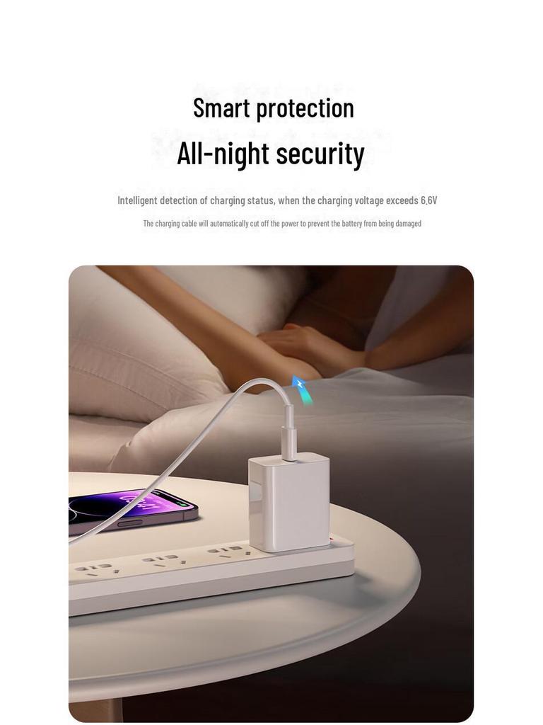 Кабель Biyazi 20W PD для быстрой зарядки Type-C на Lightning, 1,2 м