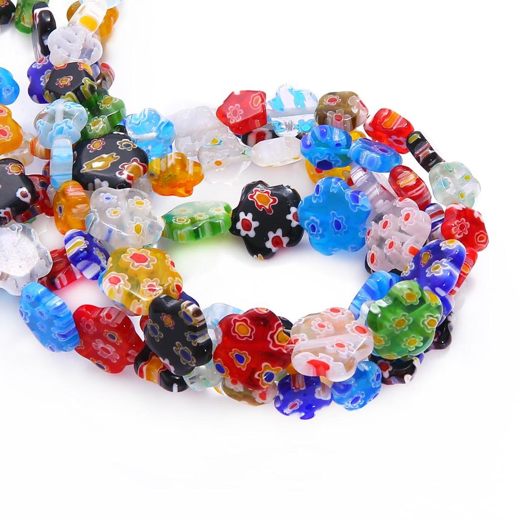 6/8/10/12 мм разноцветные зимние бусины со звездами, свободные глазурованные стеклянные бусины лэмпворк для изготовления ювелирных изделий