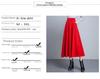 2023 Women's A-Line High Waist Plus Size Solid Color Square Dance Skirt, Half-Length Big Swing, Four Seasons Skirt