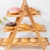 Wood Multilayer Dessert Stand Detachable Design Food Serving Tray  Party Serving
