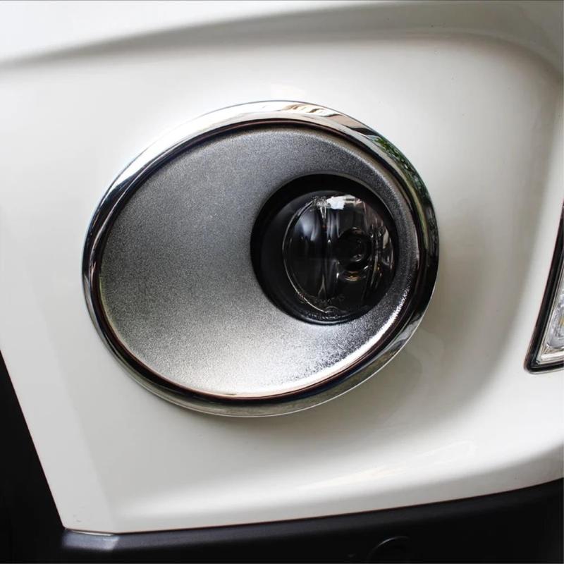 For Suzuki Vitara 2016- ABS Chrome Front Bumper Fog Light Cover Trim Lamp Decorative Frame Car Accessories