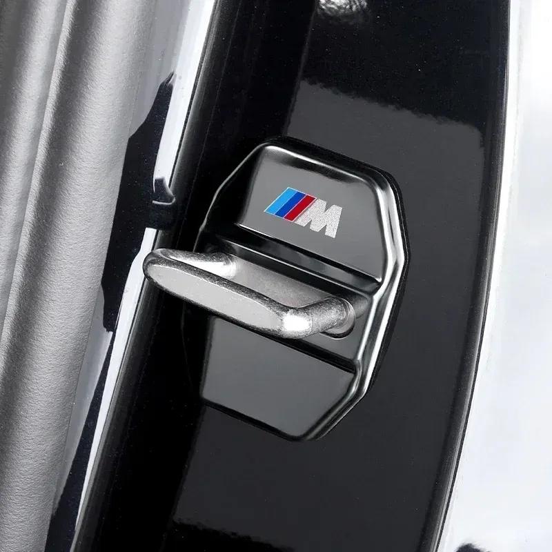 -4 ШТ. Наклейки на крышки замков дверей автомобиля Для BMW 3 5 Серии G30 G32 6GT X1 X2 X3 X5 G01 G02 F48 F39 G07 G11 F15 F20 G20 G05 Аксессуары