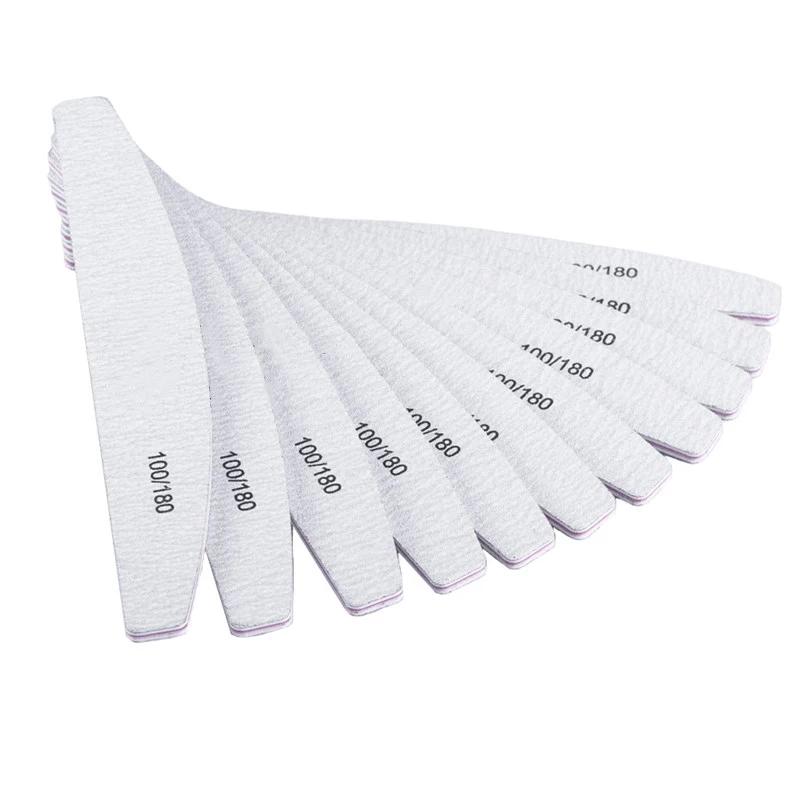 Пилка для ногтей Баф Двусторонняя пилка-баф 100/180 Триммер Лайм Баф Акриловая пилка для ногтей Инструменты для нейл-арта