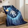 Astronaut Floating in Space Scene print blanket soft and cozy perfect for the living room bed sofa or a nap,gift