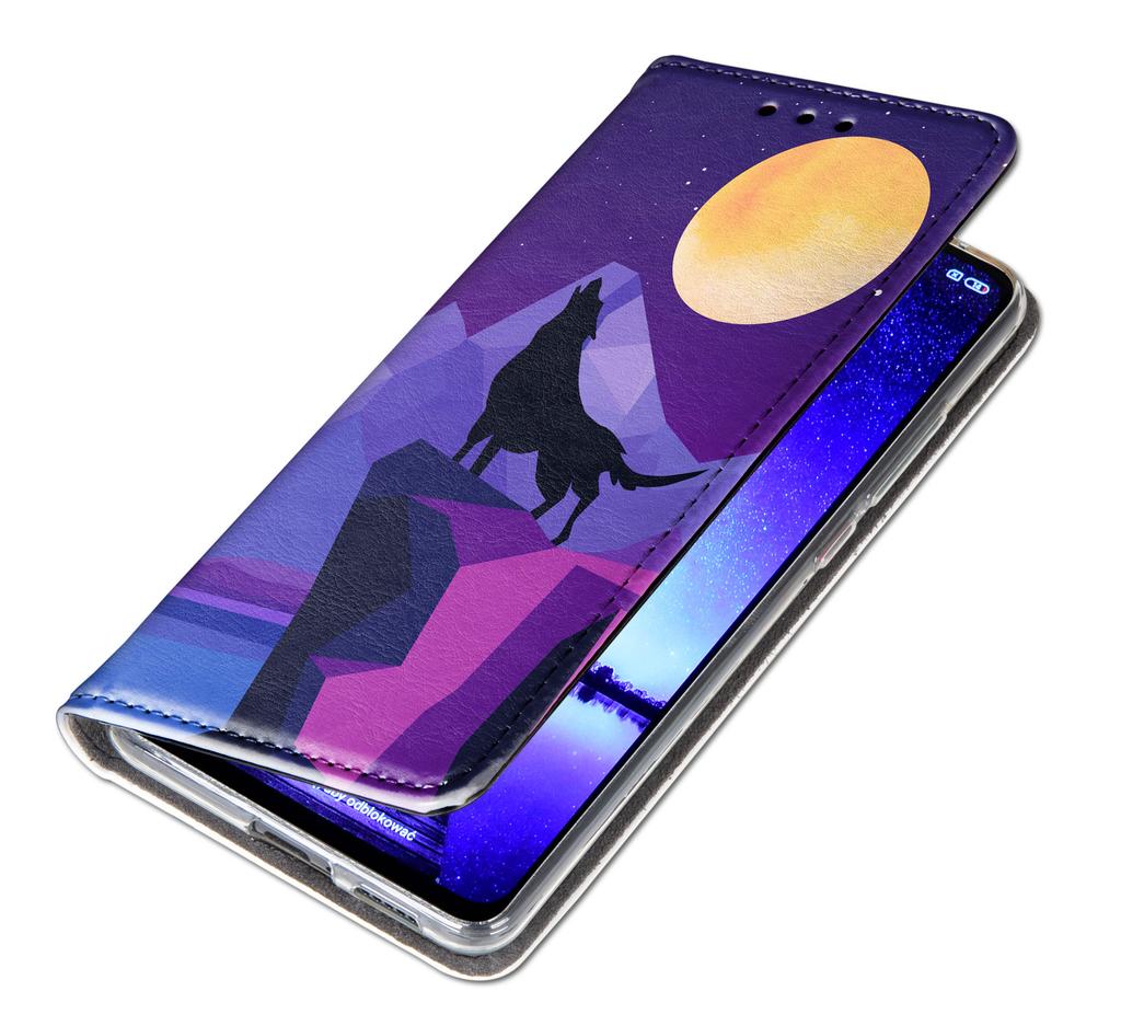 Etui Typu Portfel Do Oppo Reno 15F / 15F Fs - Pokrowiec Bluemoon Nadruk + Szkło 9H