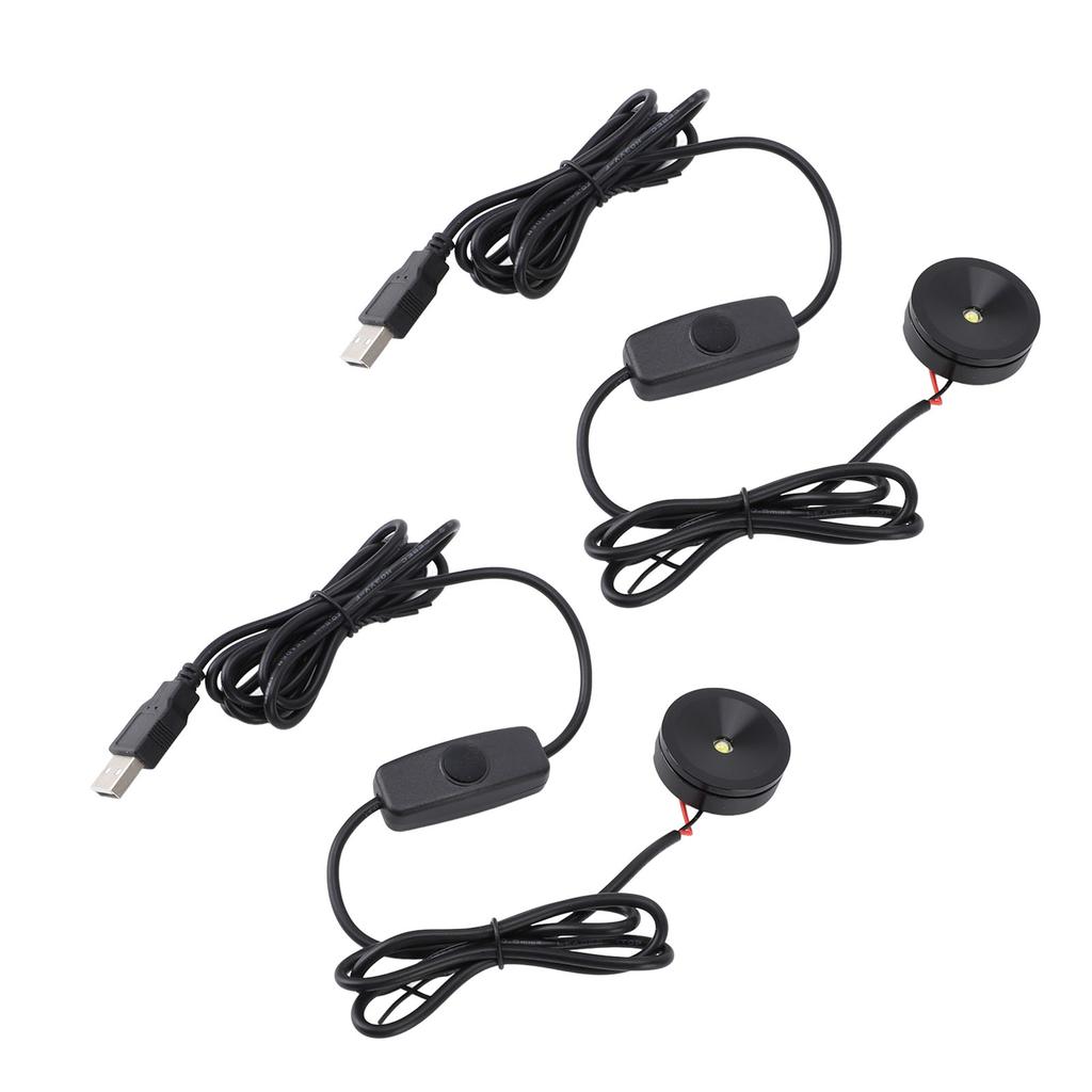 2 шт. светодиодных точечных светильников, профессиональные, 5 В, USB, с регулируемой яркостью, маленькие точечные светильники для витрины, витрины для ювелирных изделий, шкафа в прихожей