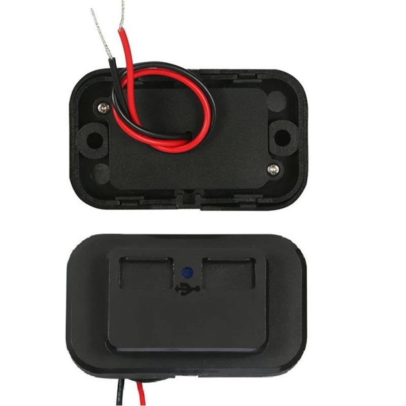 Двойная USB-разъема для автомобильного зарядного устройства, 5 В, 3.1a, многопортовая панель переключателей, модифицированная USB-разъем для зарядки, крепление для автофургона