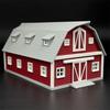 1/87 HO Scale Plastic Model Kit Unique Red Barn Building Model Exquisite Miniature Diorama DIY Hobby Collection Assembly Model