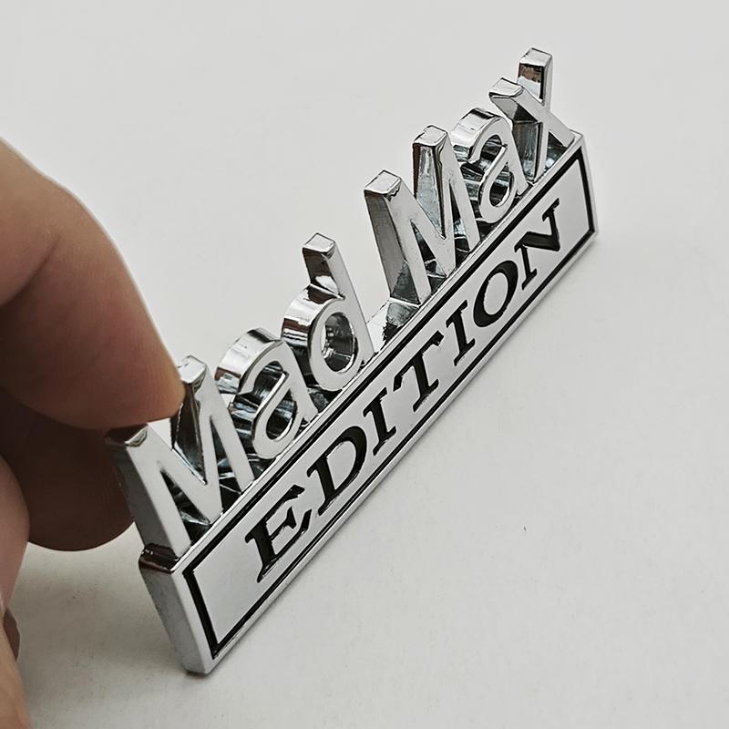 3D Логотип Mad Max Edition Наклейка-значок на крыло Забавные наклейки для автомобиля Грузовика Замена Декор двери для Универсального автомобиля Внедорожника