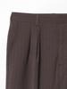 Beams Heart Men's Striped 2-Puck Wide Leg Pants, Brown, Size L