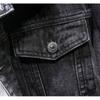 Men's Versatile Denim Jacket for Spring and Autumn, Loose Fit Plus Size Cargo Jacket Denim Casual Streetwear Denim Jacket Men's Daily Wear Outerwear