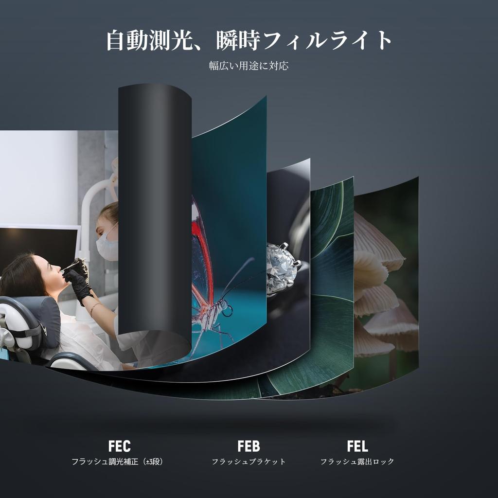 NEEWER Marco Ring 76Ws GN15 5600K TTL Curtain Color and Lens Adapter Ring for and Macro Compatible with and More RF1-N Flash, Speedlight, 1-1/128