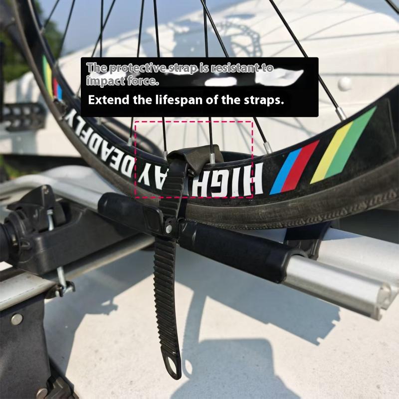 2 шт. для Thule 599 598 591 568 564 561 532 933 926 Багажник на крышу Адаптер для велосипедного колеса Ремни с подушкой для безопасной транспортировки велосипеда