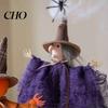 Halloween Witch Doll Decorations Ornaments, Spooky Cat Pumpkin Versatile Ornament for Festive Gatherings Hanging Decoration Tree, Home Party
