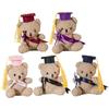 Plush Toy Stuffed Bear Graduate Student Souvenir Graduation Gift Bachelors Hat Graduation Hat Gift for Schools