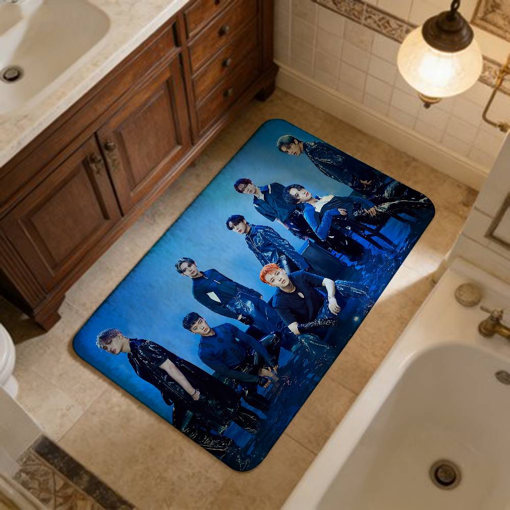KPOP A-ATEEZs Room Mats Nordic Style Home Doormat Bathroom-Toilet Mats Bedroom Hotel Decor Mat