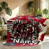 Custom Name Personalized North Sydney Bears Print Blanket, Home Decor, Bedroom, Sofa, Camping, Couch, Gifts for Birthday Christmas