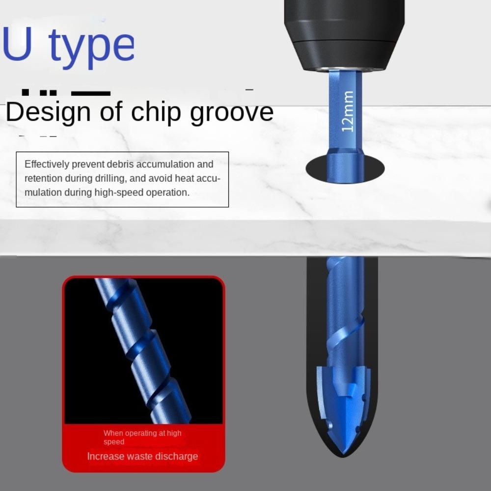 Спиральное сверло высокой твердости 6/8/10/12/14 мм, сверло для отверстий, новое треугольное сверло, сверлильный инструмент