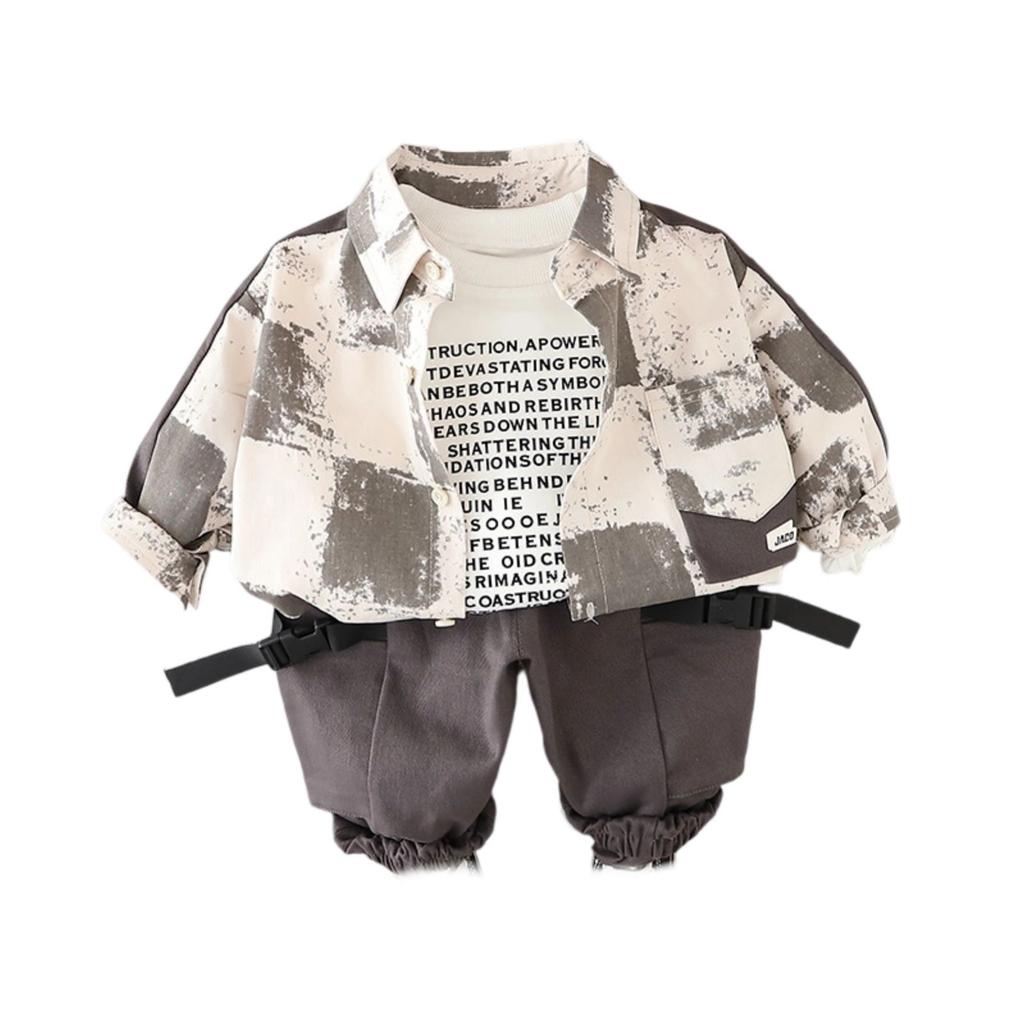 Детский повседневный комплект с длинным рукавом, удобные наряды для повседневной носки