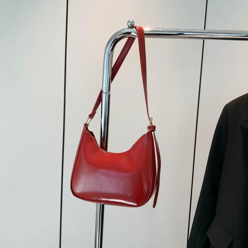 Сумка-сумка в стиле ретро в гонконгском стиле, модная сумка с текстурой на одно плечо и подмышкой