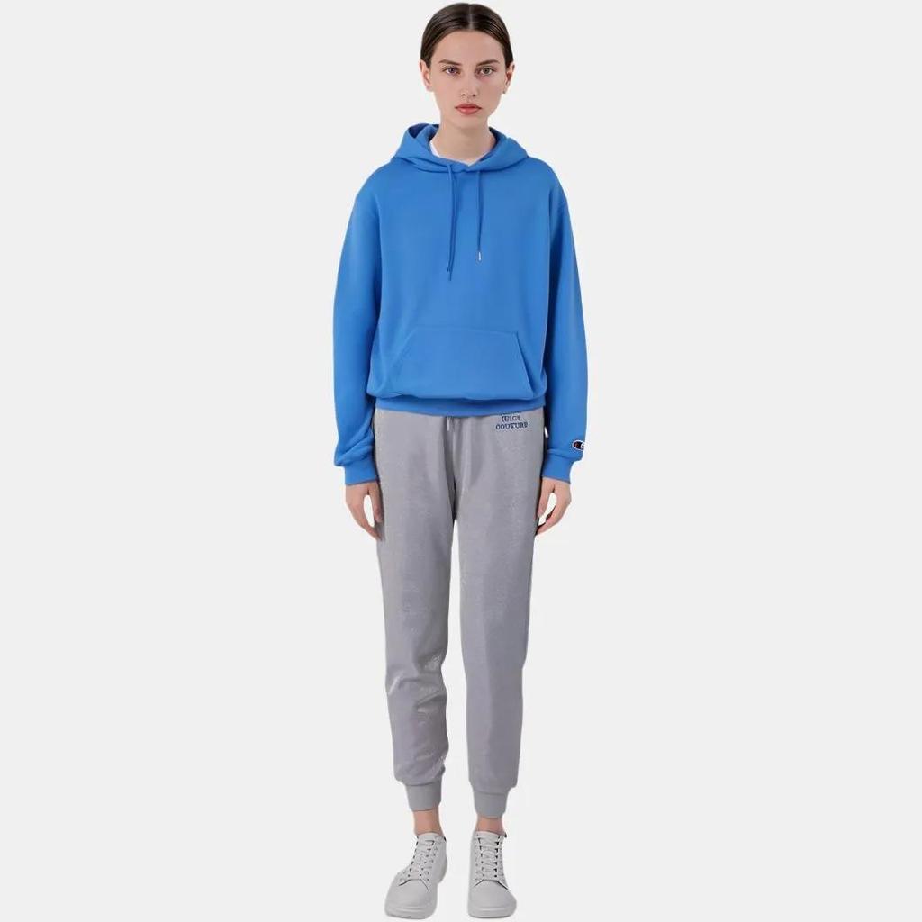 Champion Cuff Single Label Hood Fleece Lined Pullover Sweatshirt US Version Unisex Sky Blue (Unisex) Sweatshirts S700 RB