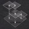 4 Layers Square Transparent Removable Acrylic Display Stand Holder Rack Kit Blind Box Display Stand Jewelry Holder Shelf