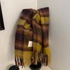 New Maillard High End Plaid Student Scarf Couple Shawl Retro Plaid Same Style Men's Scarf
