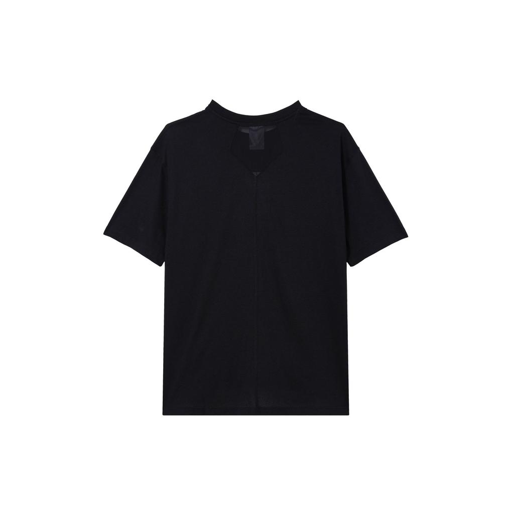 Jordan Сплошная цветная футболка с круглым вырезом и короткими рукавами с заниженными плечами, женские топы, черный FN5117-010