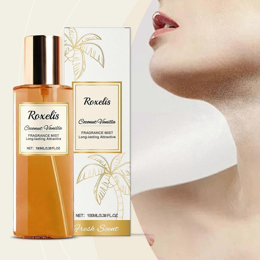 Roxelis Coconut Vanilla Romantic Body Fragrance Fresh Elegant Natural Fragrance Daily Convenient Niche Fragrance Eau De Toilette