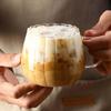Прозрачная кофейная кружка с ручкой Стакан для холодной ледяной воды Стеклянная чайная чашка Стакан для питья сока молока Бутылка для воды Кухонная посуда для напитков