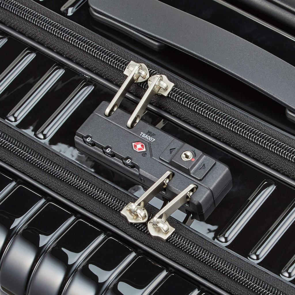 Чемодан ACE размера M на 3 ночи 4 дня 4 ночи 5 дней 59 л передний карман 14-дюймовое отделение для ПК дорожная сумка Таш черный № 06537