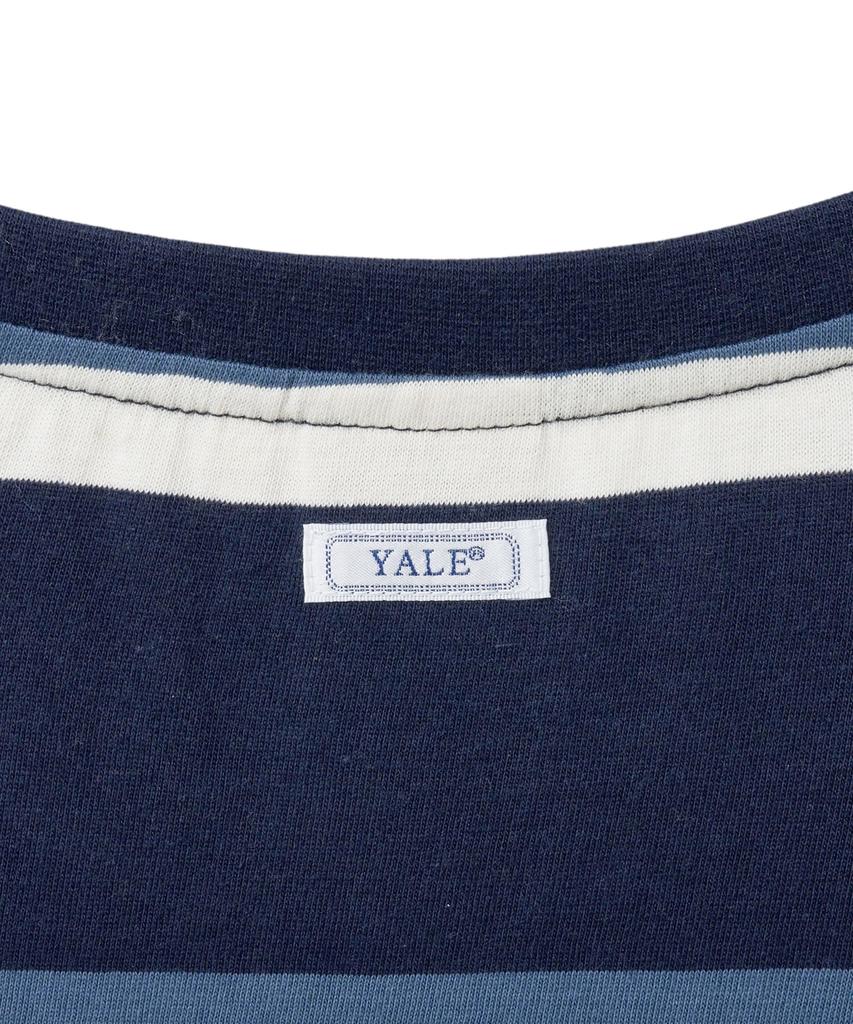 YALE Bold Stripe T-Shirt_Navy